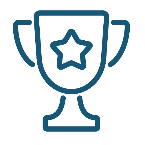 Trophy icon representing exceptional quality